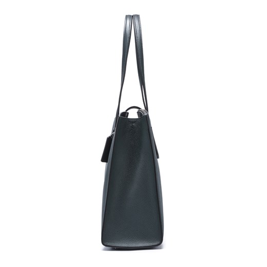 Shopper bag Coach bez dodatków matowa na ramię ze skóry 