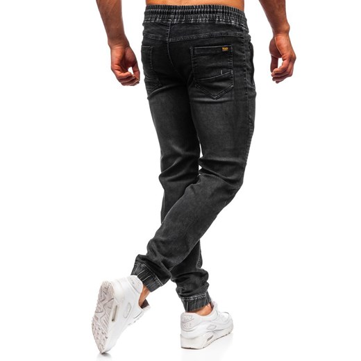 Czarne jeansy męskie Denley jesienne 