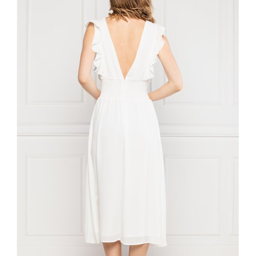Sukienka Twin Set midi biała bez wzorów elegancka rozkloszowana 