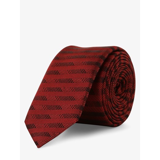 HUGO - Krawat jedwabny męski, czerwony  Hugo Boss One Size vangraaf