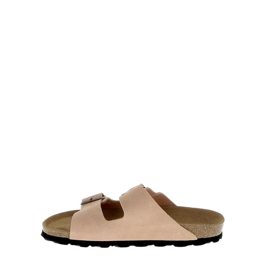 Sunbay Skórzane klapki "Trefle" w kolorze jasnoróżowym