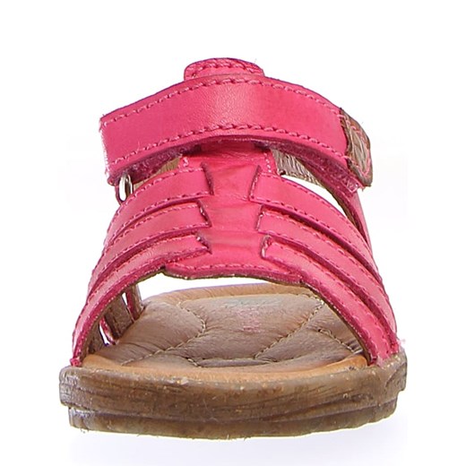 Skórzane sandały w kolorze różowym