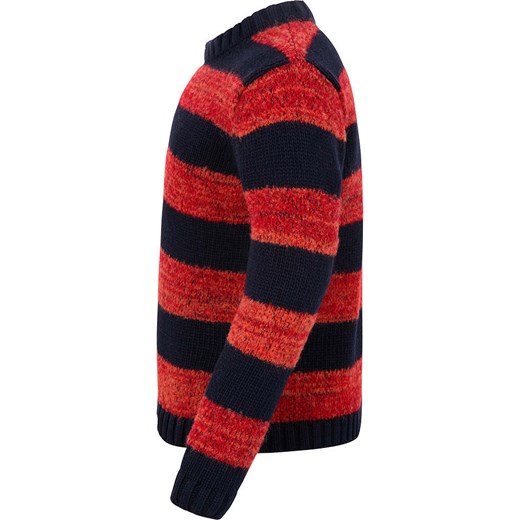 Sweter w kolorze granatowo-czerwonym