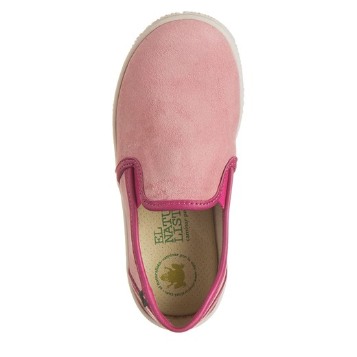 Skórzane slippersy w kolorze jasnoróżowym