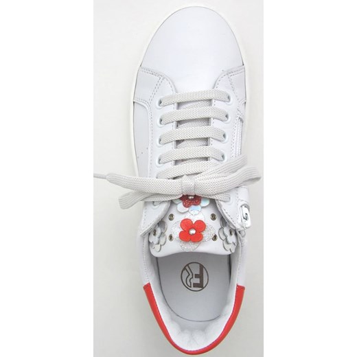 Skórzane sneakersy w kolorze białym
