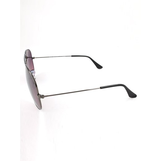 Męskie okulary przeciwsłoneczne w kolorze srebrno-jasnoróżowo-fioletowym