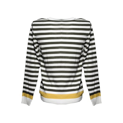 Sweter w kolorze czarno-biało-żółtym