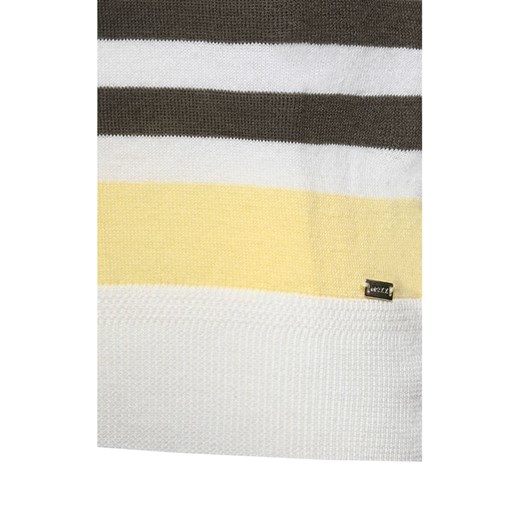 Sweter w kolorze czarno-biało-żółtym