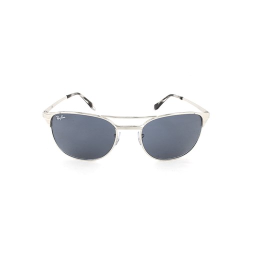 Męskie okulary przeciwsłoneczne w kolorze srebrnym