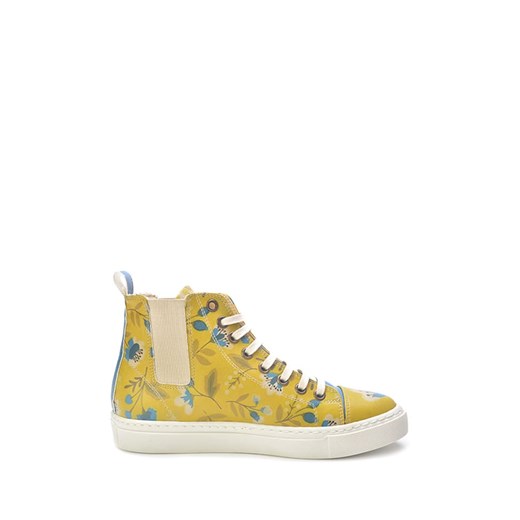 Goby Sneakersy w kolorze żółtym ze wzorem