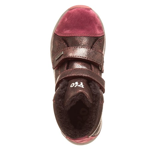Skórzane sneakersy w kolorze fioletowym