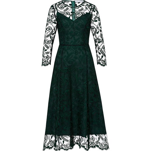 Sukienka Ivy & Oak rozkloszowana na sylwestra z długimi rękawami midi 