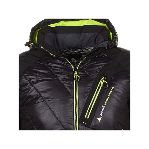 Kurtka męska Peak Mountain na zimę bez wzorów 