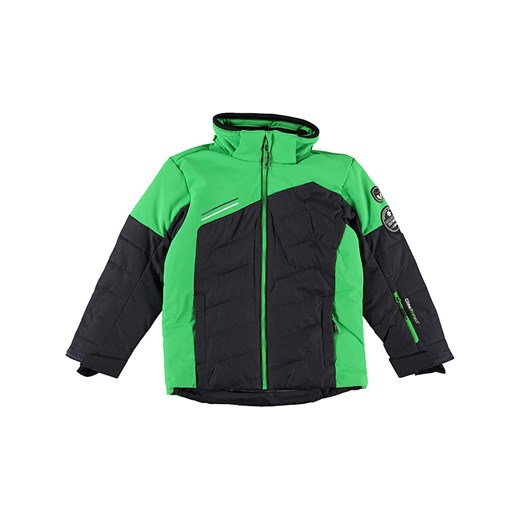 Kurtka narciarska w kolorze zielono-czarnym