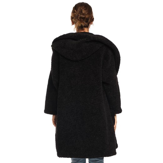 Płaszcz wełniany w kolorze czarnym