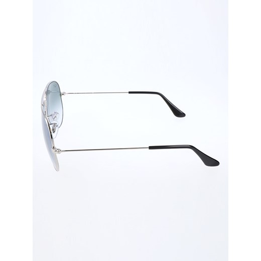 Męskie okulary przeciwsłoneczne "Aviator" w kolorze srebrno-czarno-błękitnym