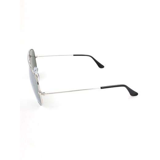 Męskie okulary przeciwsłoneczne "Aviator" w kolorze srebrno-czarno-szarym