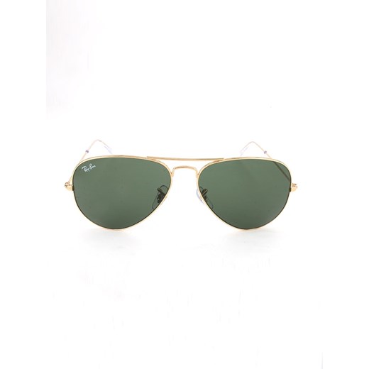 Męskie okulary przeciwsłoneczne "Aviator" w kolorze zielono-złotym