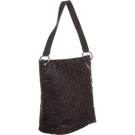 Skórzana torebka "HoboM" w kolorze czarnym - 38 x 31 x 16 cm