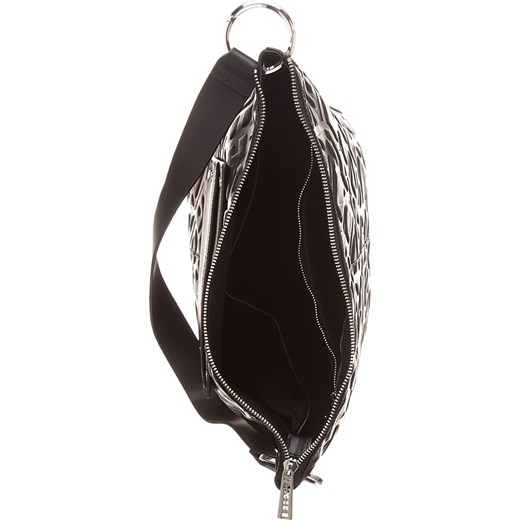 Skórzana torebka "HoboM" w kolorze czarnym - 38 x 31 x 16 cm