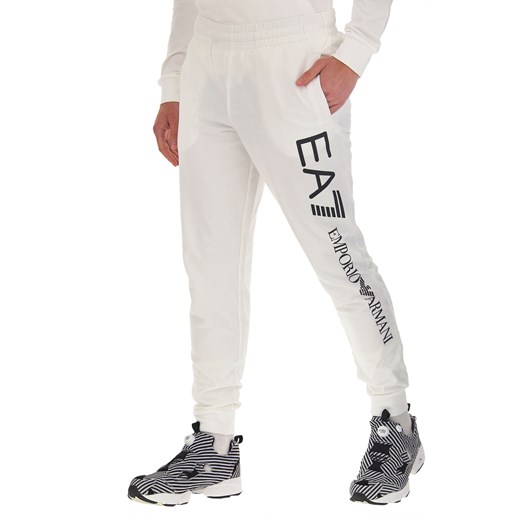 Emporio Armani Spodnie dla Mężczyzn, biały, Bawełna, 2019, L M S XL XXL Emporio Armani  L RAFFAELLO NETWORK
