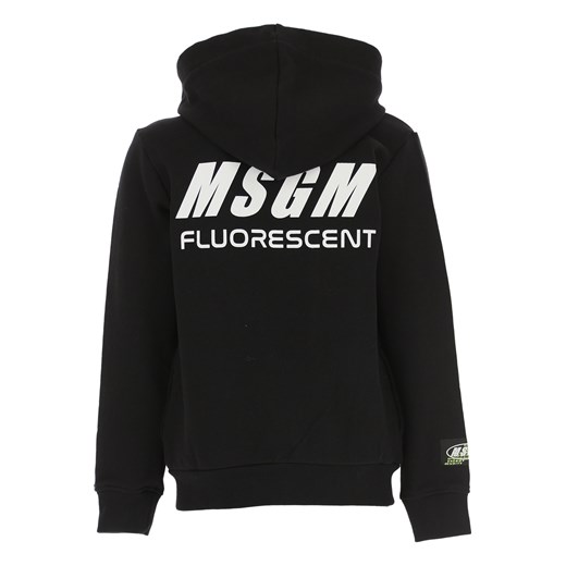 MSGM Bluzy Dziecięce dla Chłopców, czarny, Bawełna, 2019, 10Y 12Y 8Y MSGM  8Y RAFFAELLO NETWORK