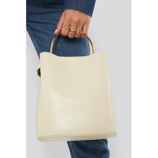 Shopper bag NA-KD Accessories bez dodatków do ręki średnia matowa 