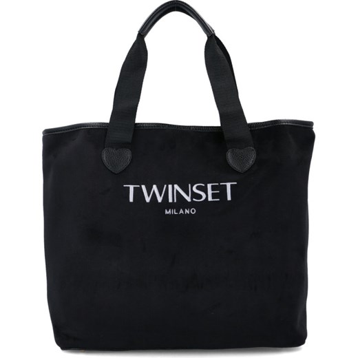 Czarna shopper bag Twinset 