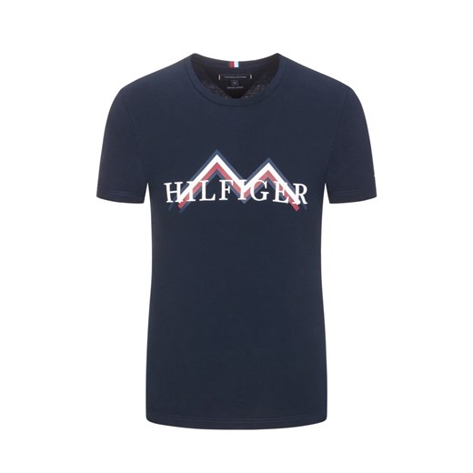 T-shirt męski Tommy Hilfiger młodzieżowy z krótkim rękawem z nadrukami 