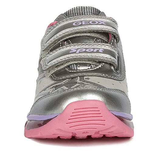 Buty sportowe dziecięce Geox na rzepy na wiosnę skórzane 