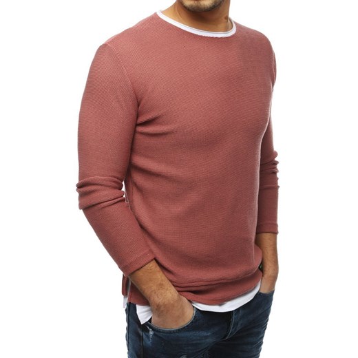 Sweter męski różowy (wx1453)  Dstreet XL okazja  