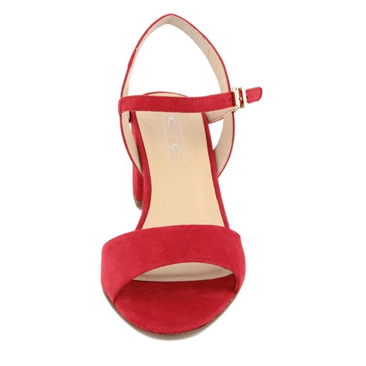 Skórzane sandały w kolorze czerwonym Eye  39 promocyjna cena Limango Polska 