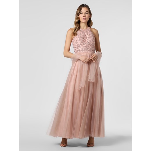 Unique - Damska sukienka wieczorowa z etolą, różowy Unique  42 vangraaf