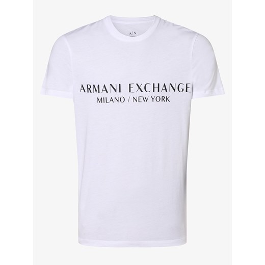 Armani Exchange - T-shirt męski, biały Armani Exchange  L vangraaf