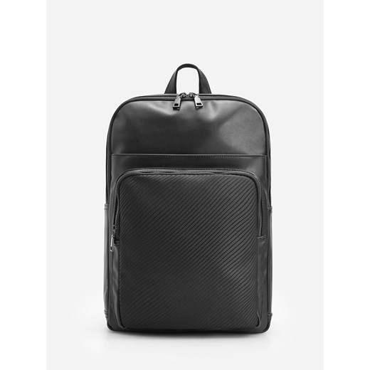 Reserved - Plecak z kieszenią na laptop - Czarny Reserved  One Size 