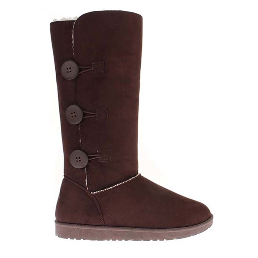 ISLAND BOOT Kozaki zimowe &quot;Flora&quot; w kolorze ciemnobrązowym