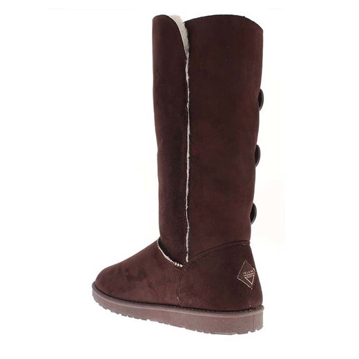 ISLAND BOOT Kozaki zimowe &quot;Flora&quot; w kolorze ciemnobrązowym