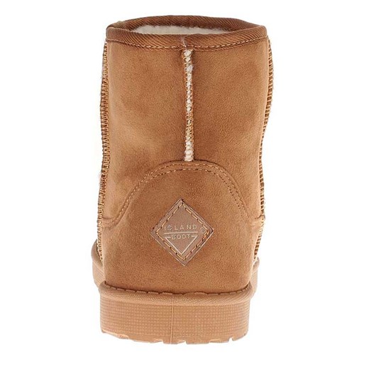 ISLAND BOOT Botki zimowe &quot;Stela&quot; w kolorze jasnobrązowym