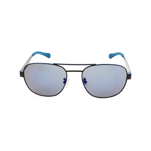 Męskie okulary przeciwsłoneczne w kolorze niebiesko-brązowym