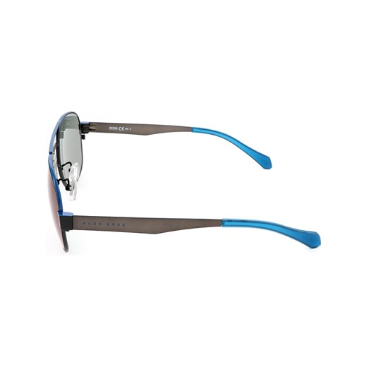 Męskie okulary przeciwsłoneczne w kolorze niebiesko-brązowym