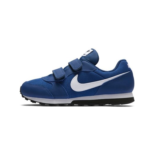 Buty sportowe dziecięce Nike na rzepy niebieskie bez wzorów 