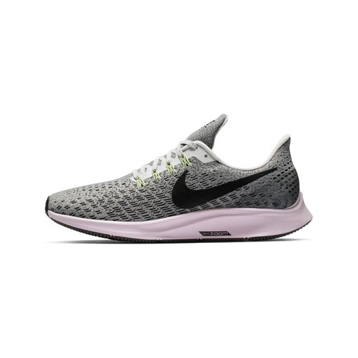 Buty sportowe damskie szare Nike dla biegaczy zoom wiązane 