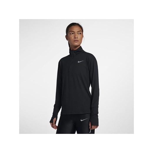 Damska koszulka do biegania z zamkiem 1/2 Nike - Czerń Nike XS promocja Nike poland