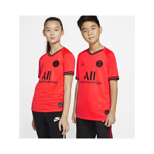 T-shirt chłopięce Nike czerwony z krótkim rękawem 