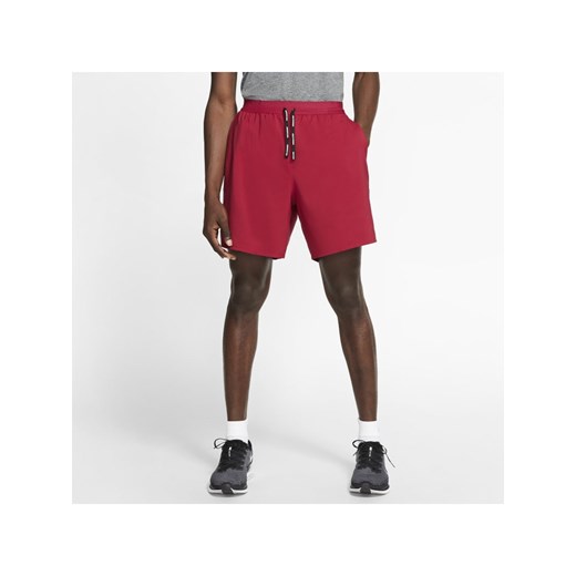 Męskie spodenki do biegania z szortami Nike Flex Stride 18 cm - Czerwony