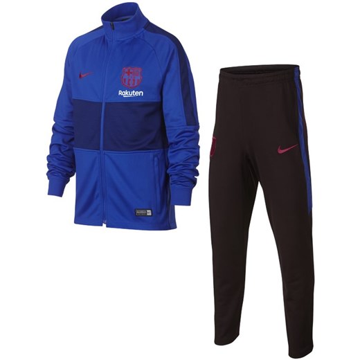 Dres piłkarski dla dużych dzieci Nike Dri-FIT FC Barcelona Strike - Niebieski