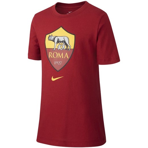 T-shirt dla dużych dzieci A.S. Roma - Czerwony