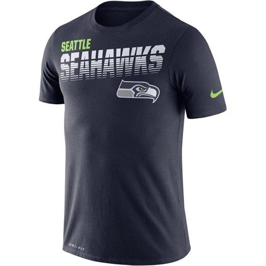 Męski T-shirt z krótkim rękawem Nike Legend (NFL Seahawks) - Niebieski