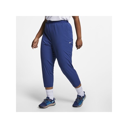 Damskie spodnie do biegania 7/8 Nike Essential (duże rozmiary) - Niebieski
