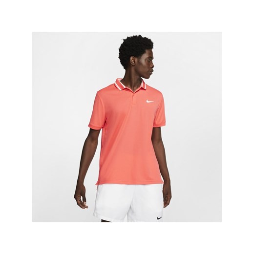 Męska koszulka polo do tenisa NikeCourt Dri-FIT - Czerwony